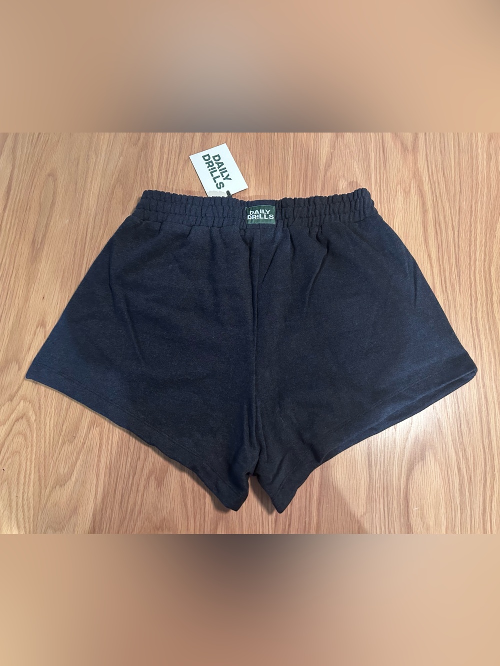 Daily Drills Fleece Super Shorts - Charcoal Grey Size M/L NWT
